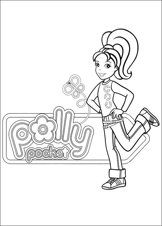 Print Polly Pocket kleurplaat